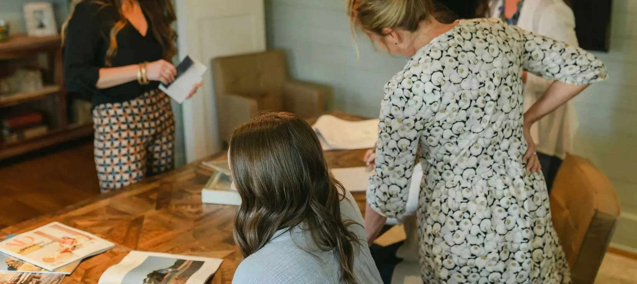 The Herlong Architects + Interiors team collaborating.