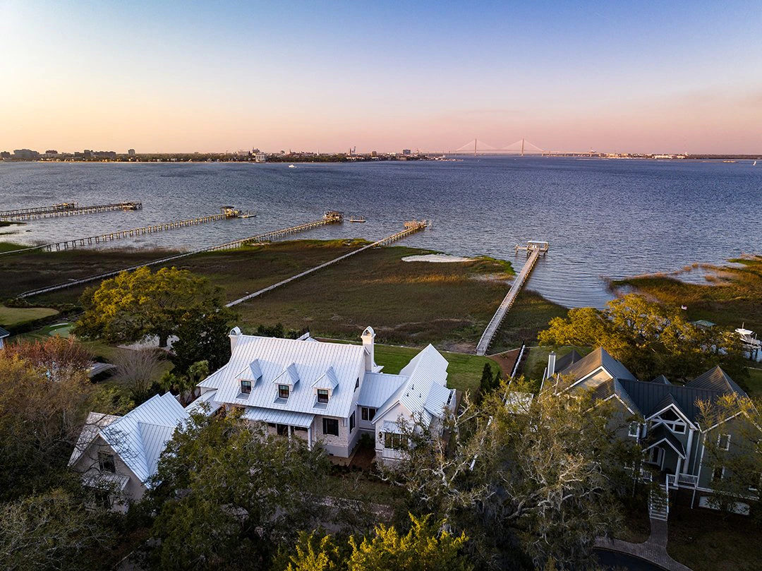 Charleston harbor-view estate, James Island.