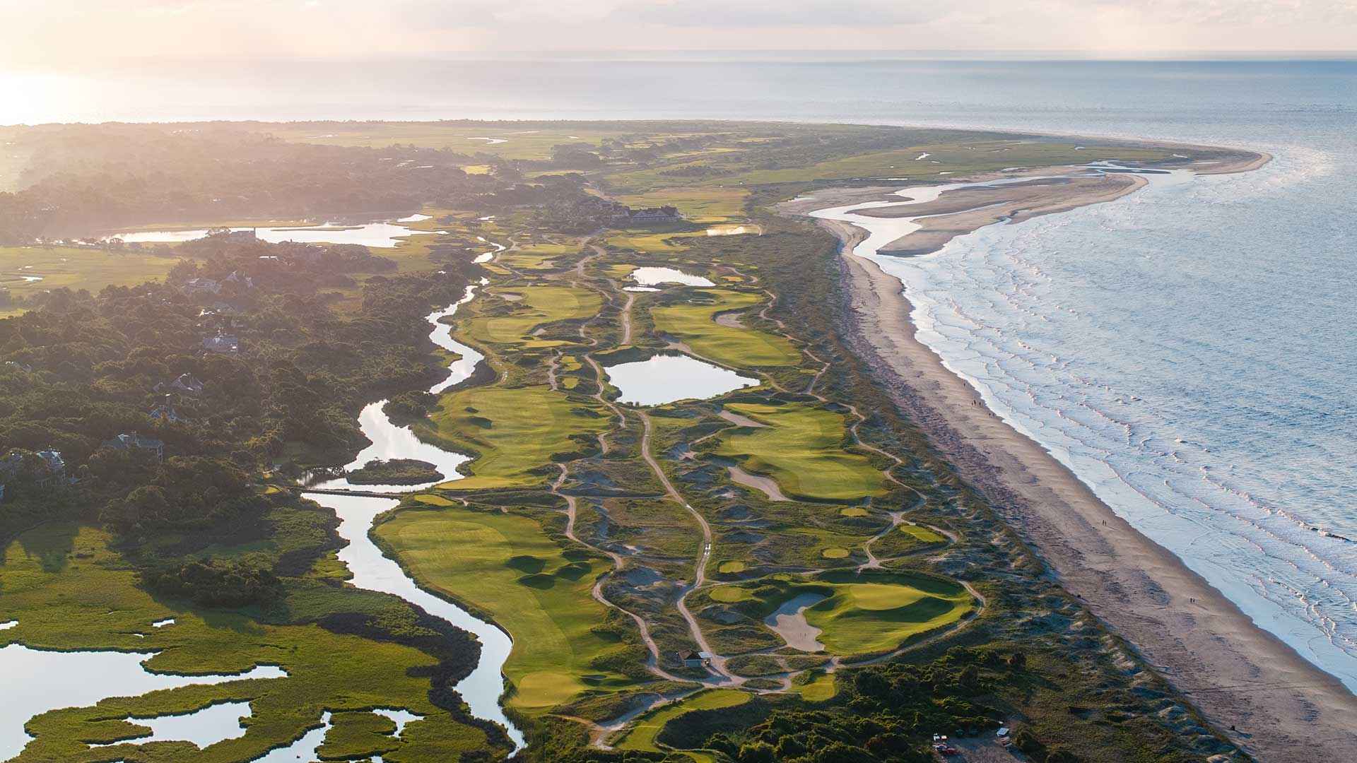 Aerial view of Kiawah Island, SC