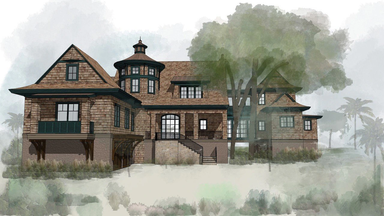 Architectural model of a Kiawah Island residence.