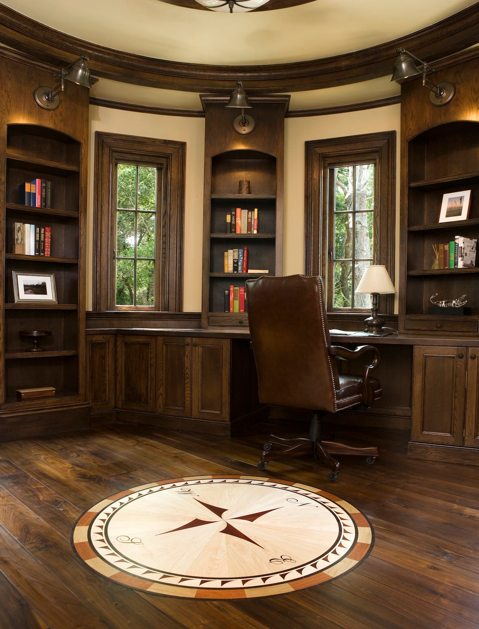 Interior architecture of a home office on Kiawah Island.