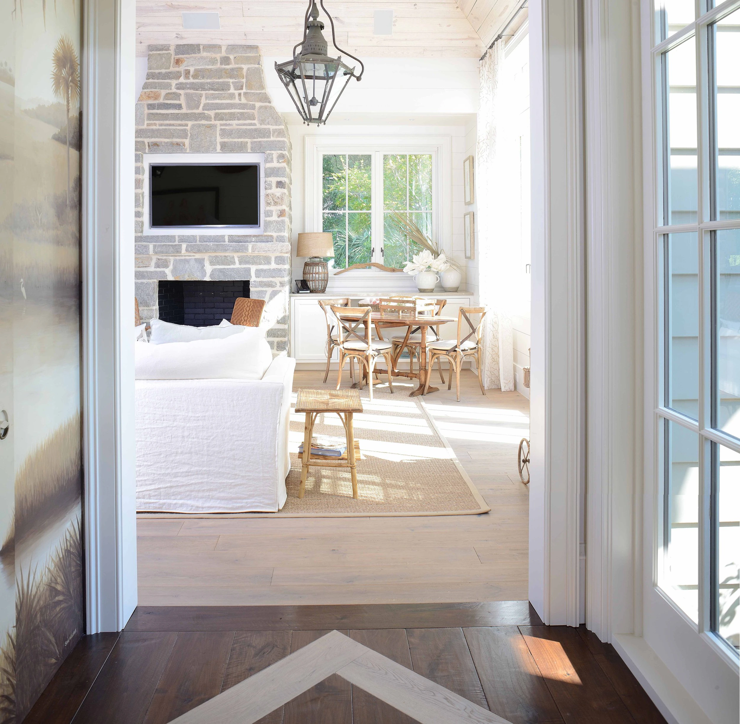 Interior home design in a Herlong-designed Kiawah Island residence.