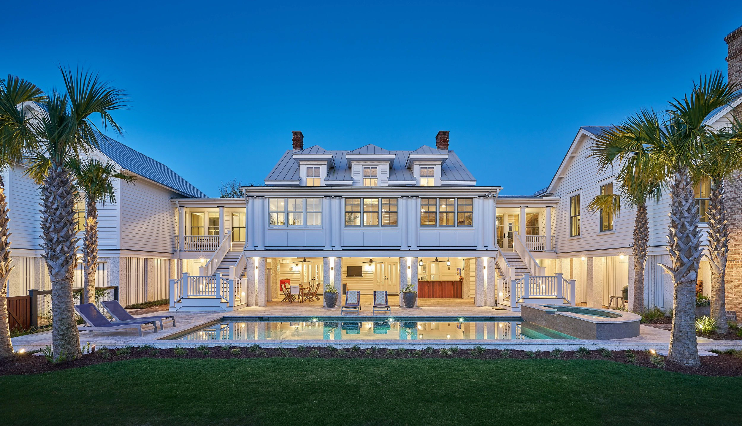 Coastal interior of a Sullivan's Island home.